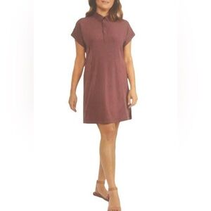 HI-TEC /NWT / LIGHTWEIGHT BUTTON ACTIVE DRESS! ZIP POCKET! Mauve / S
